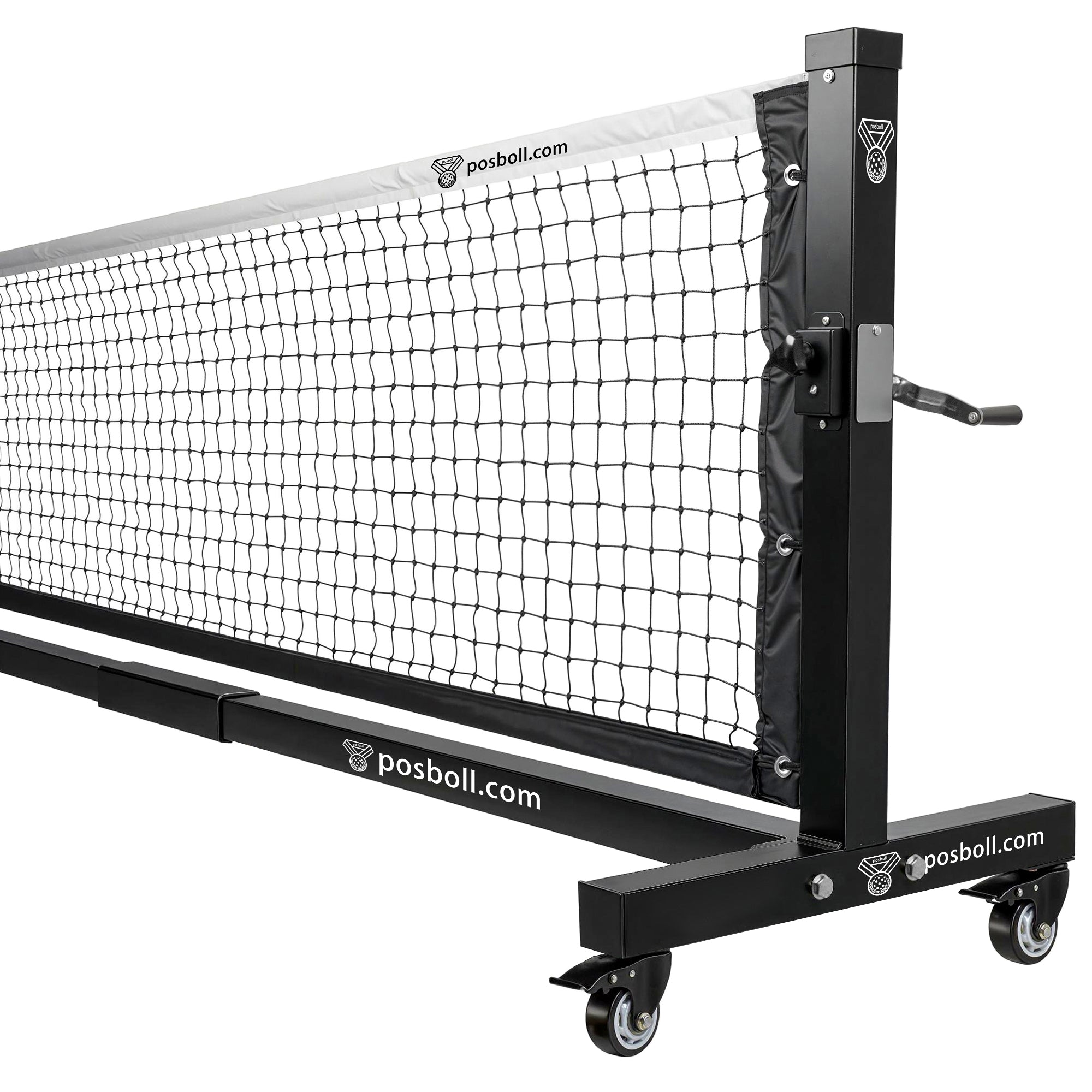 Heavy Duty Portable Pickleball Net - 22ft, Custom logo Steel Cable Tension, Rust-Proof Frame