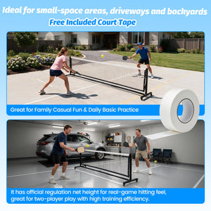 Half‑Court Pickleball Net,11FT/10FT Pickle Ball Net with Tension System - Posboll store