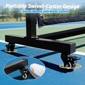 Half‑Court Pickleball Net,11FT/10FT Pickle Ball Net with Tension System - Posboll store