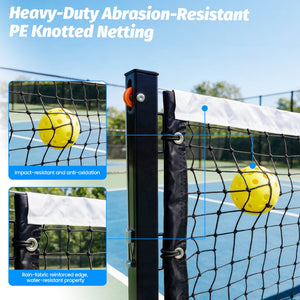 Half‑Court Pickleball Net,11FT/10FT Pickle Ball Net with Tension System - Posboll store