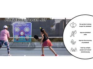Pickleball Target Net, Portable Practice Net for Training Aids, Adjustable Target Holes for Pickleball & Tennis, Perfect for Pickleball Blast Game - Posboll store