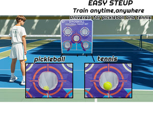 Pickleball Target Net, Portable Practice Net for Training Aids, Adjustable Target Holes for Pickleball & Tennis, Perfect for Pickleball Blast Game - Posboll store