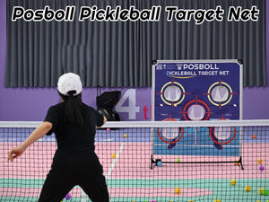 Pickleball Target Net, Portable Practice Net for Training Aids, Adjustable Target Holes for Pickleball & Tennis, Perfect for Pickleball Blast Game - Posboll store