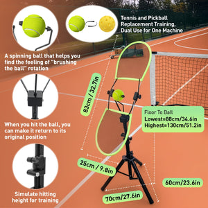 Tennis Topspin Trainer,Tennis Training Aids for Topspin & Backspin Practice, Portable Tennis Training Equipment for Home, Court&Office Use - Posboll store