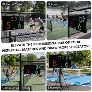 Electronic Pickleball Scoreboard, Tournament-Grade Pickleball Score Keeper - Posboll store