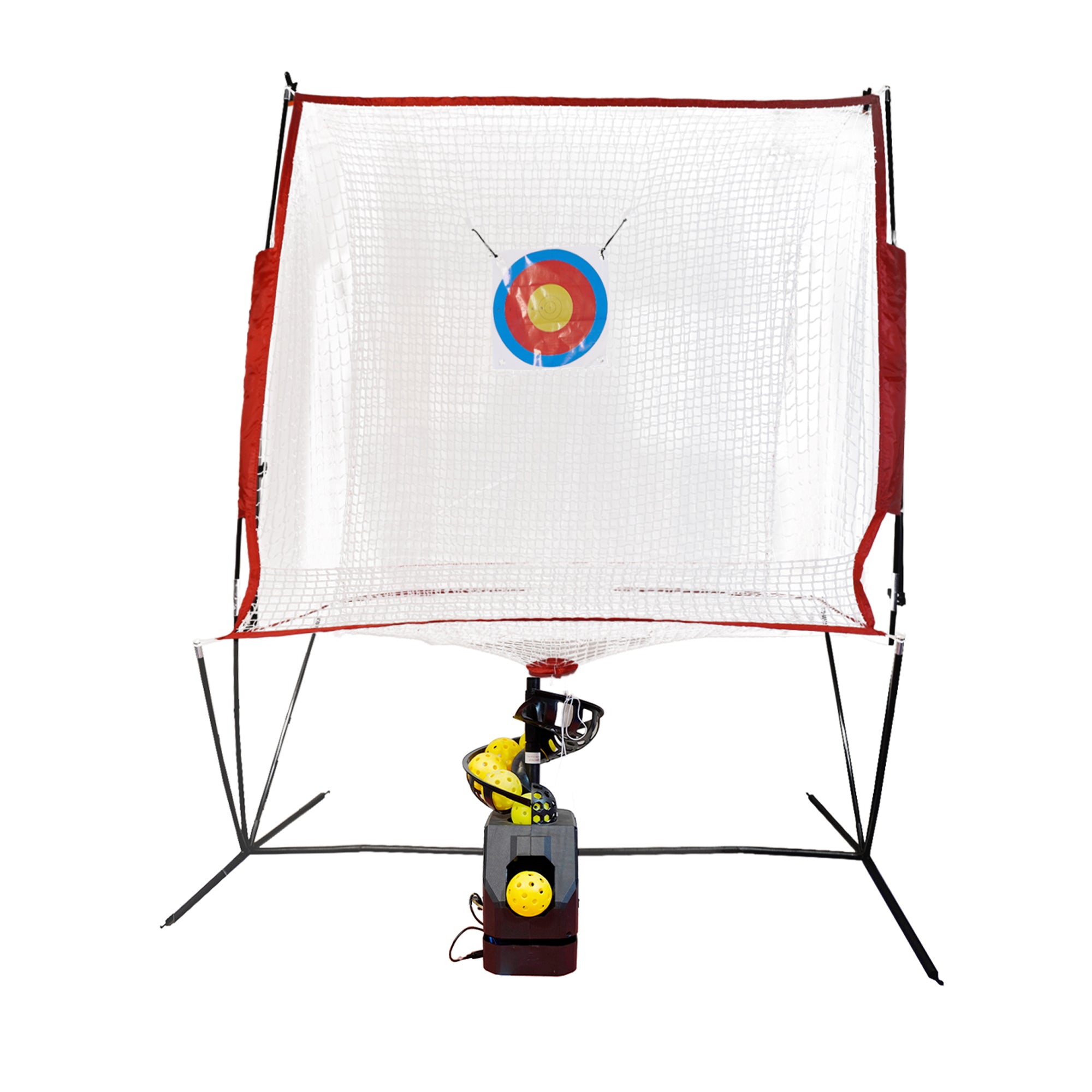 Posboll Pickleball Machine Ball Thrower Tennis Ball Machine with Catch Net