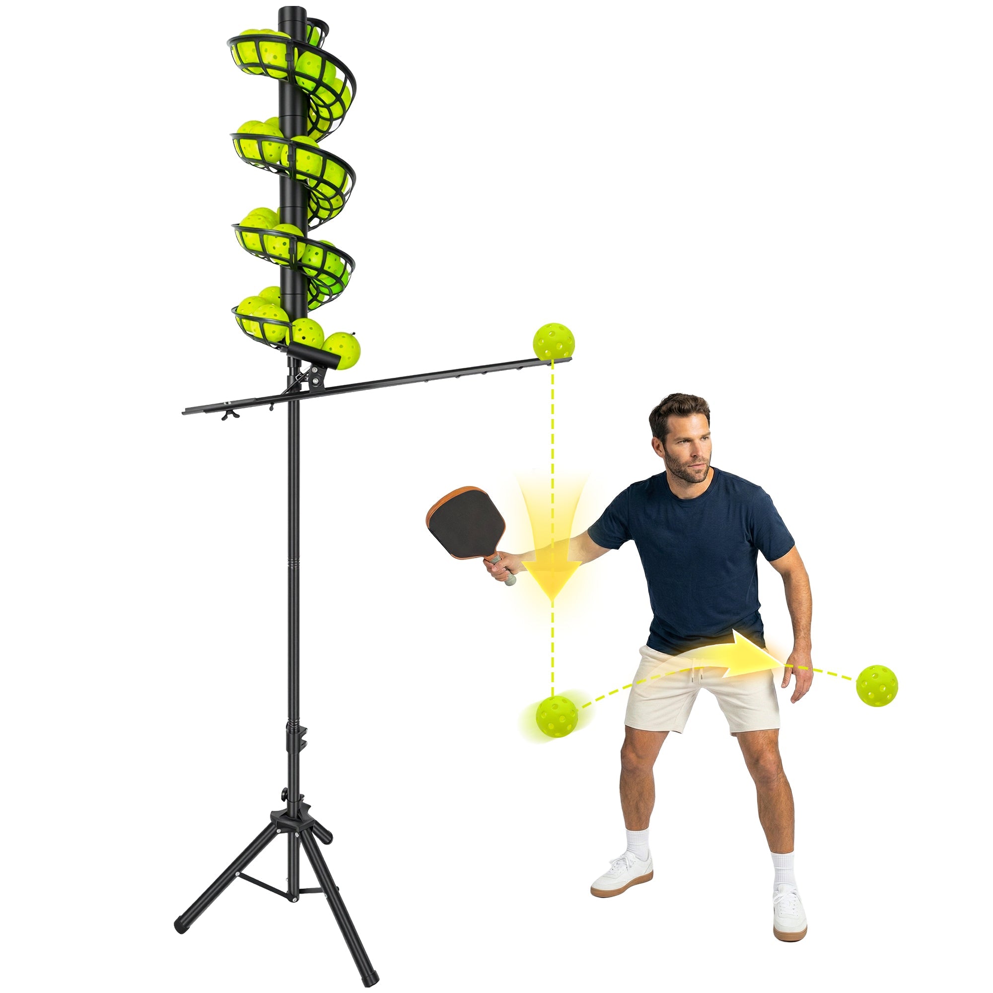 Pickleball Solo Training Machine - Portable Ball Feeder for Self - Practice & Skill Improvement - Posboll store