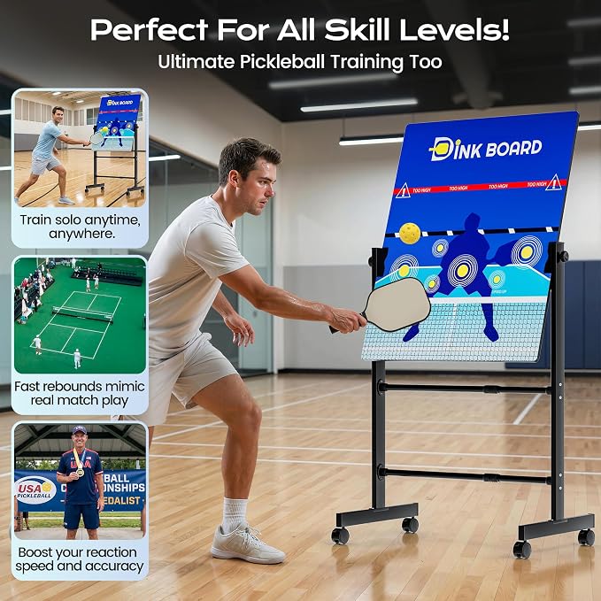Posboll Dual-Sided Pickleball Practice Board with Stand - Posboll store