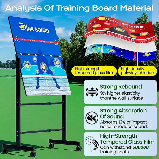 Posboll Dual-Sided Pickleball Practice Board with Stand - Posboll store