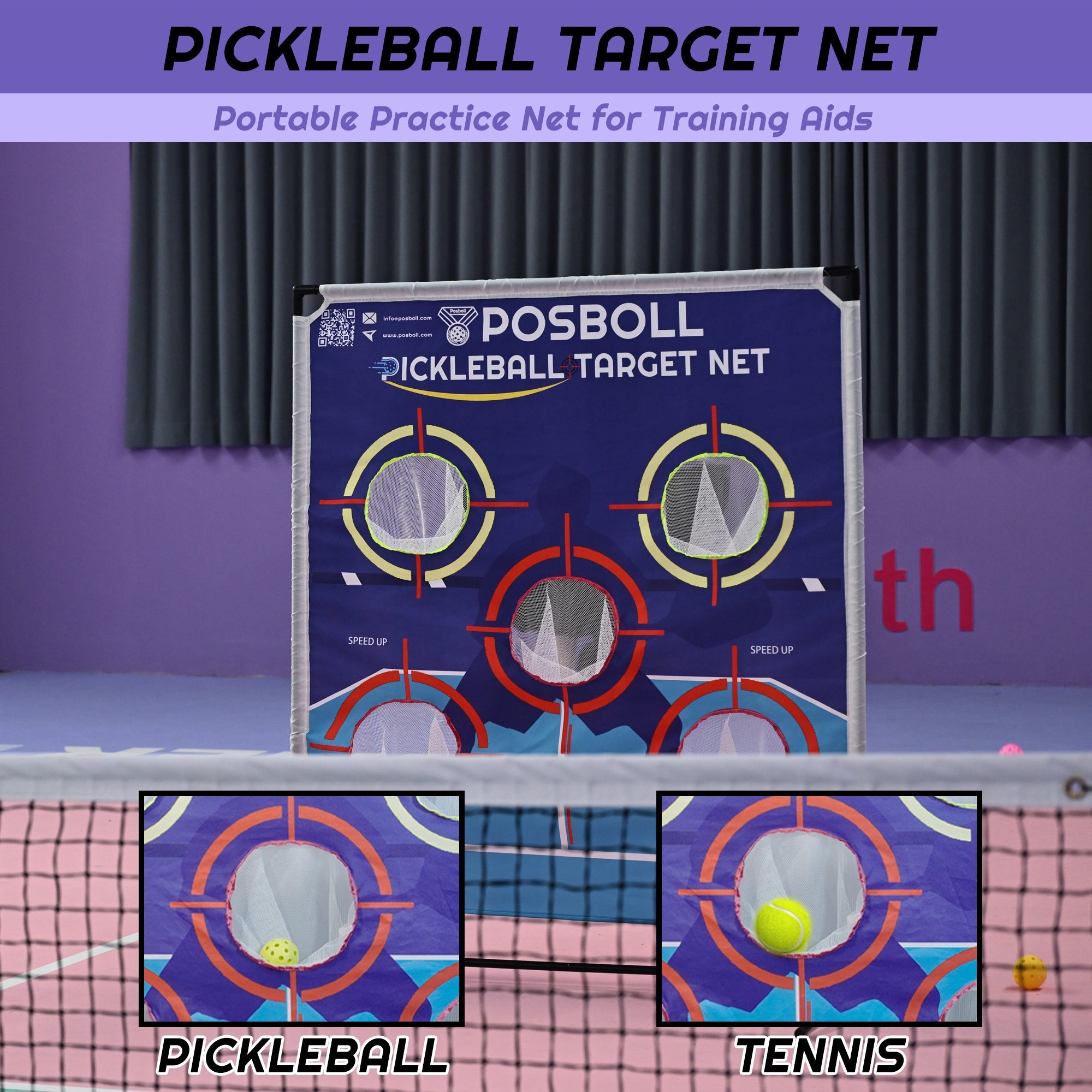 Posboll Pickleball Target Net - Posboll store