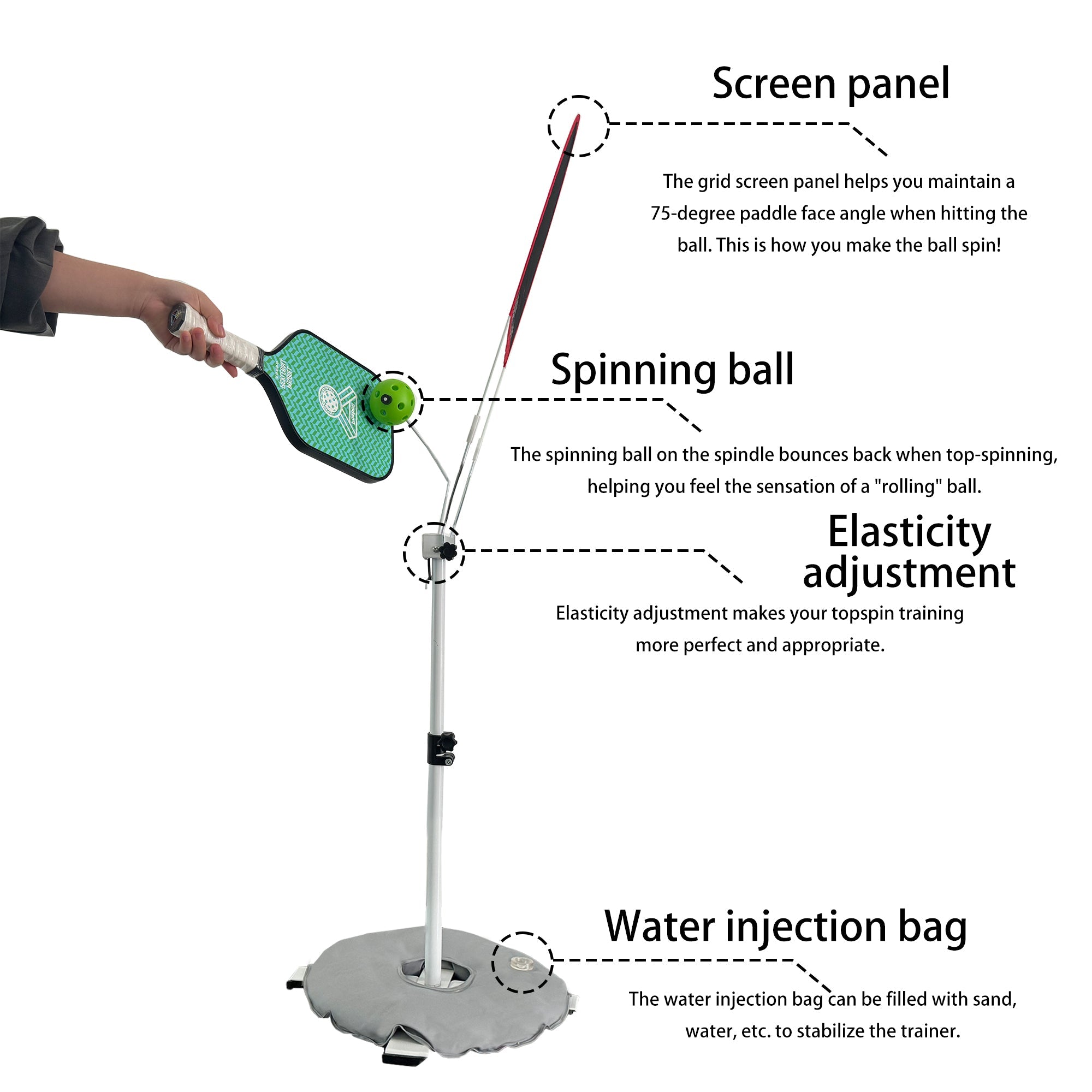 Top - spin training device - Posboll store
